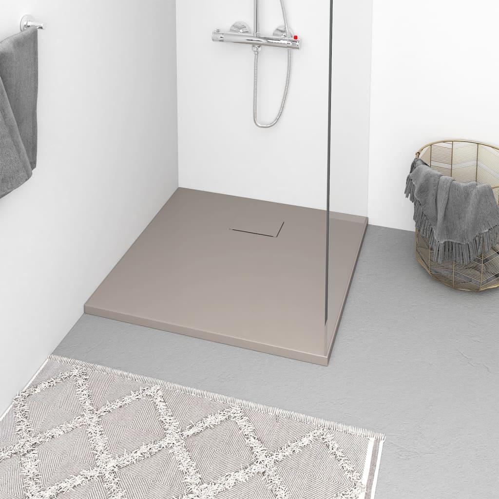 Shower Base Tray SMC Brown 90x90 cm