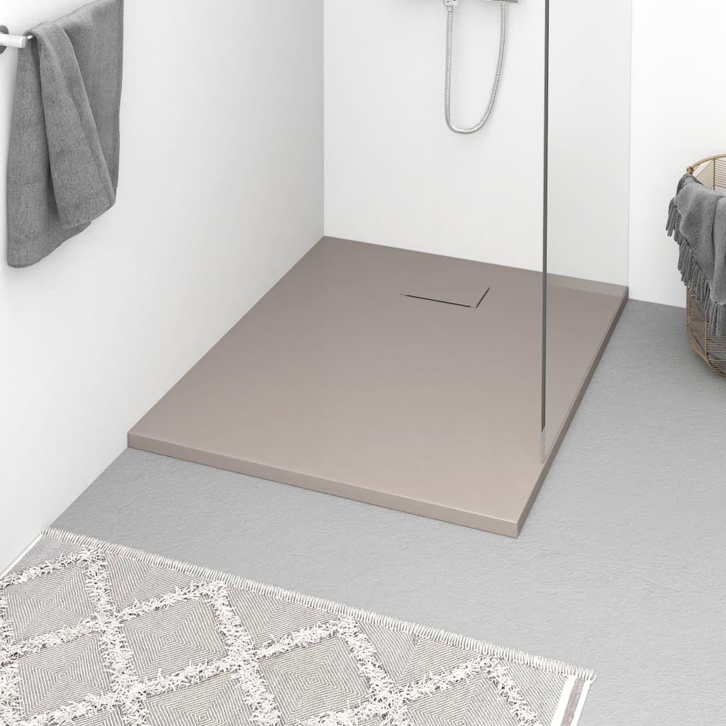 Shower Base Tray SMC Brown 100x80 cm