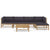 6 Piece Garden Lounge Set with Dark Grey Cushions Bamboo