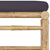 7 Piece Garden Lounge Set with Dark Grey Cushions Bamboo