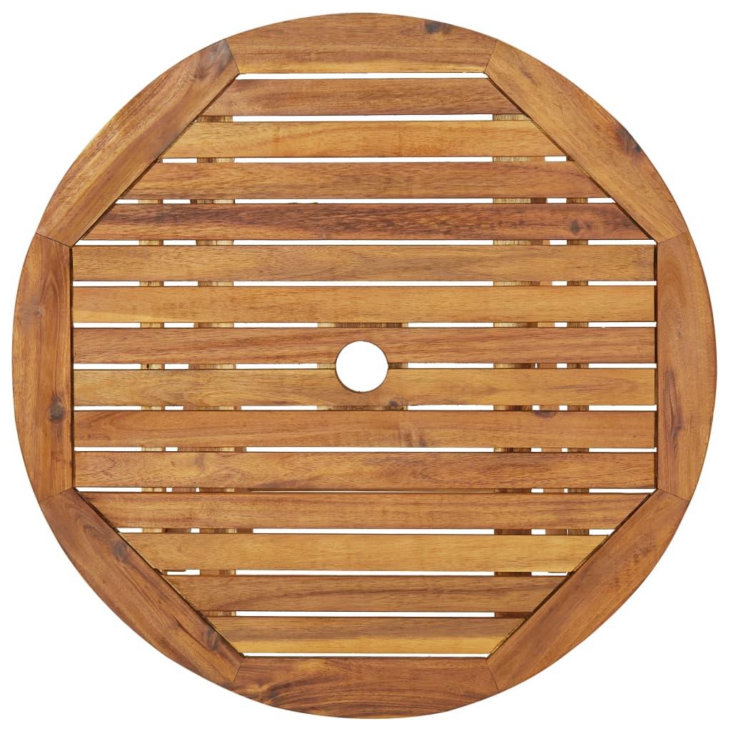 3 Piece Folding Garden Dining Set Solid Acacia Wood