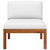 3 Piece Garden Lounge Set with Cushions Wood Acacia&Rope