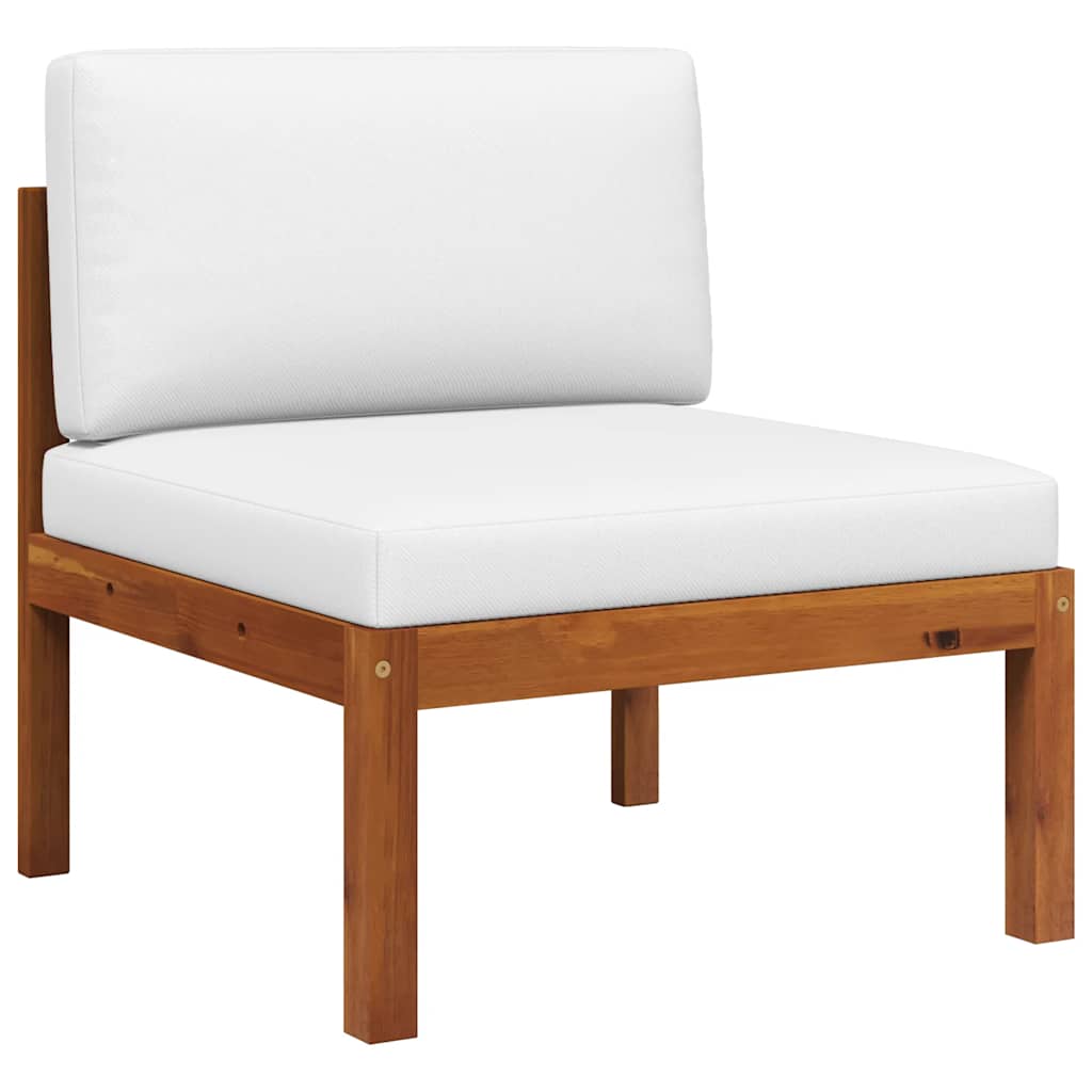 3 Piece Garden Lounge Set with Cushions Wood Acacia&Rope