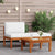 3 Piece Garden Lounge Set with Cushions Wood Acacia&Rope