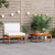 2 Piece Garden Lounge Set with Cushions Wood Acacia&Rope