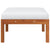 Garden Footstool with Cushion Solid Acacia Wood