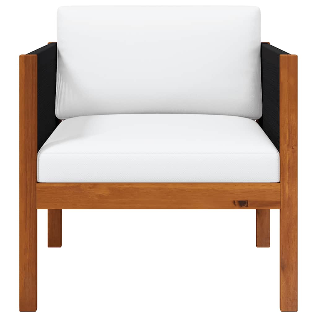 Garden Chair with cushion Solid Acacia Wood