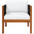 Garden Chair with cushion Solid Acacia Wood