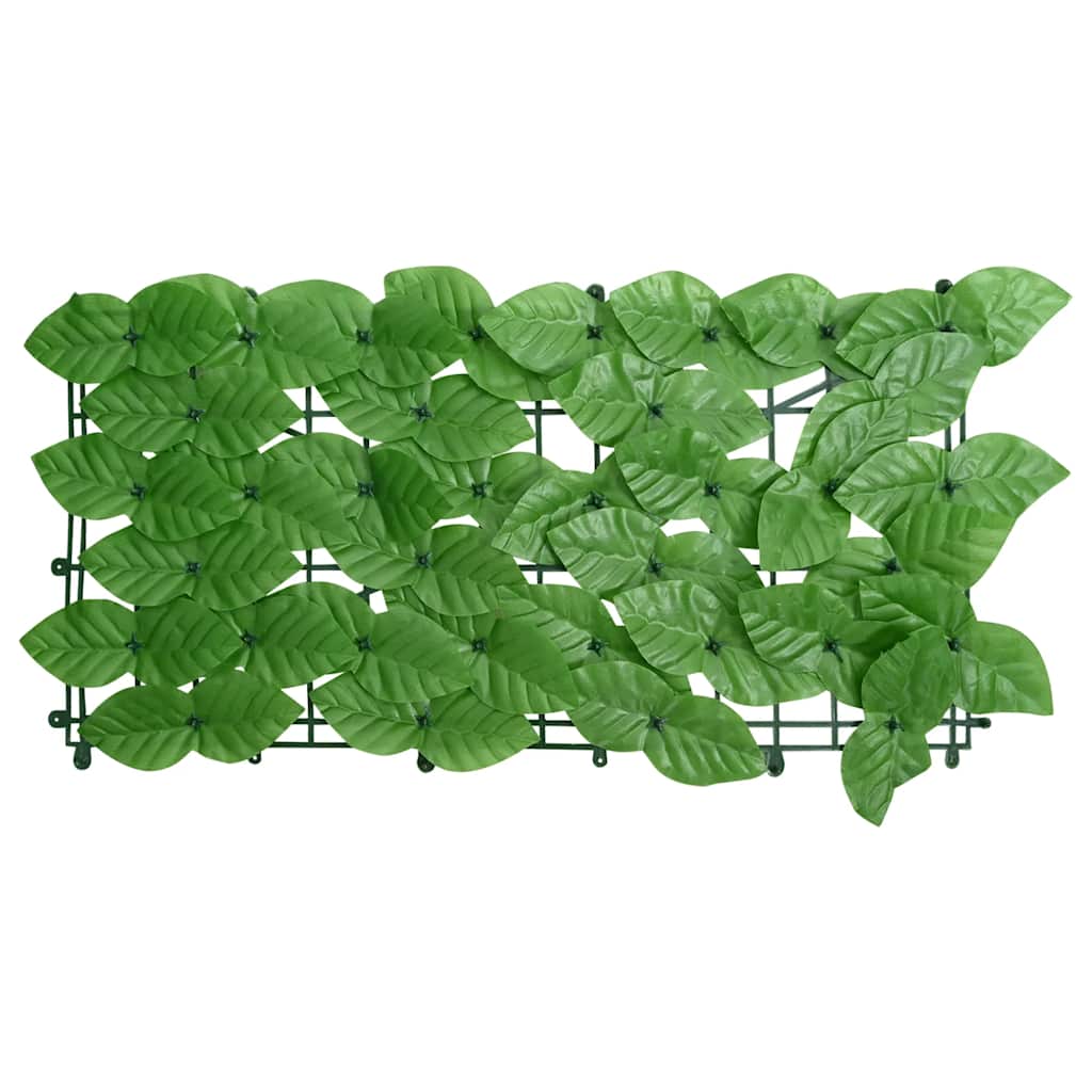 Balcony Screen with Green Leaves 500x100 cm
