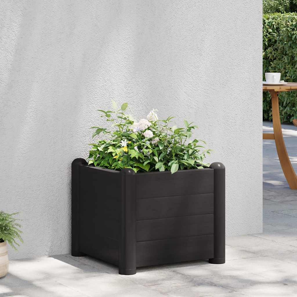 Garden Raised Bed PP Anthracite 43x43x35 cm