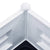 Garden Raised Bed PP White 100x43x35 cm