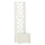 Garden Planter with Trellis 43x43x142 cm PP White