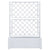 Garden Planter with Trellis 100x43x142 cm PP White