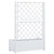 Garden Planter with Trellis 100x43x142 cm PP White