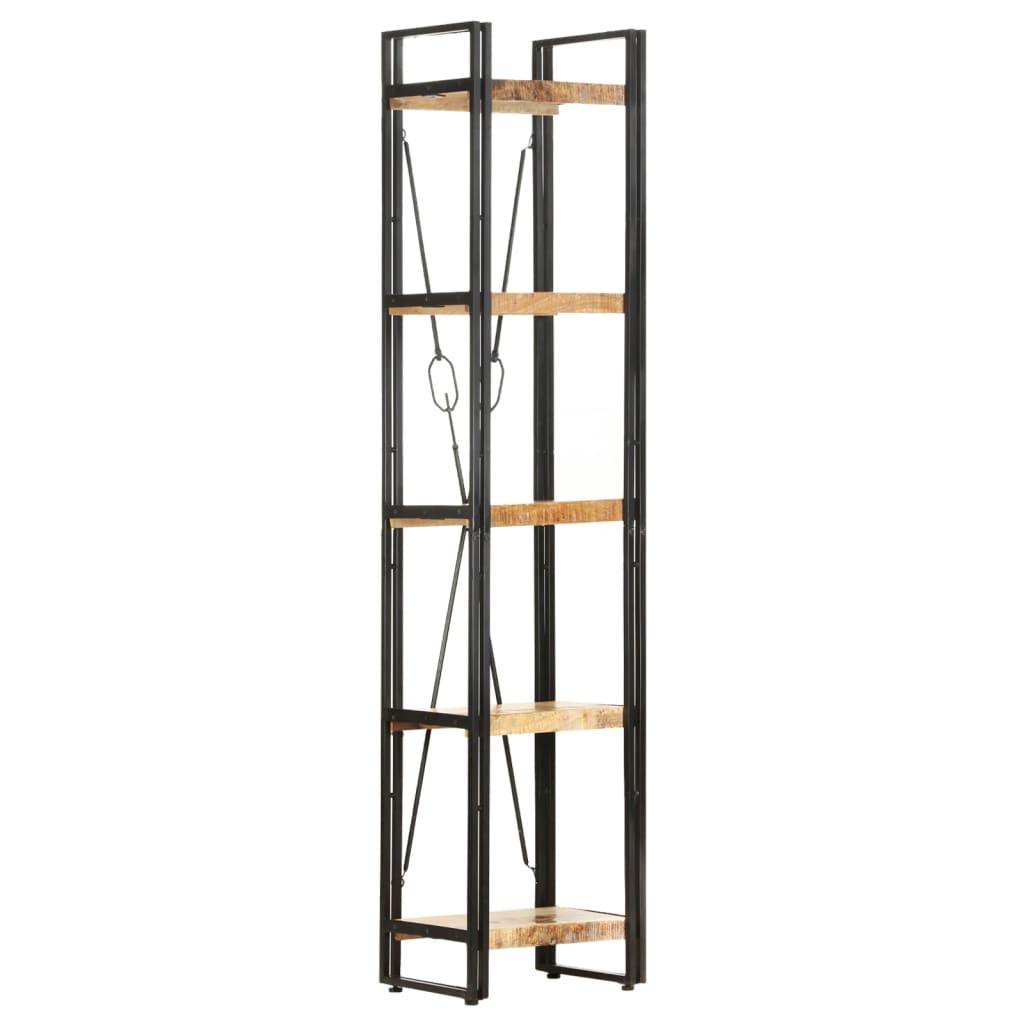 5-Tier Bookcase 40x30x180 cm Solid Mango Wood