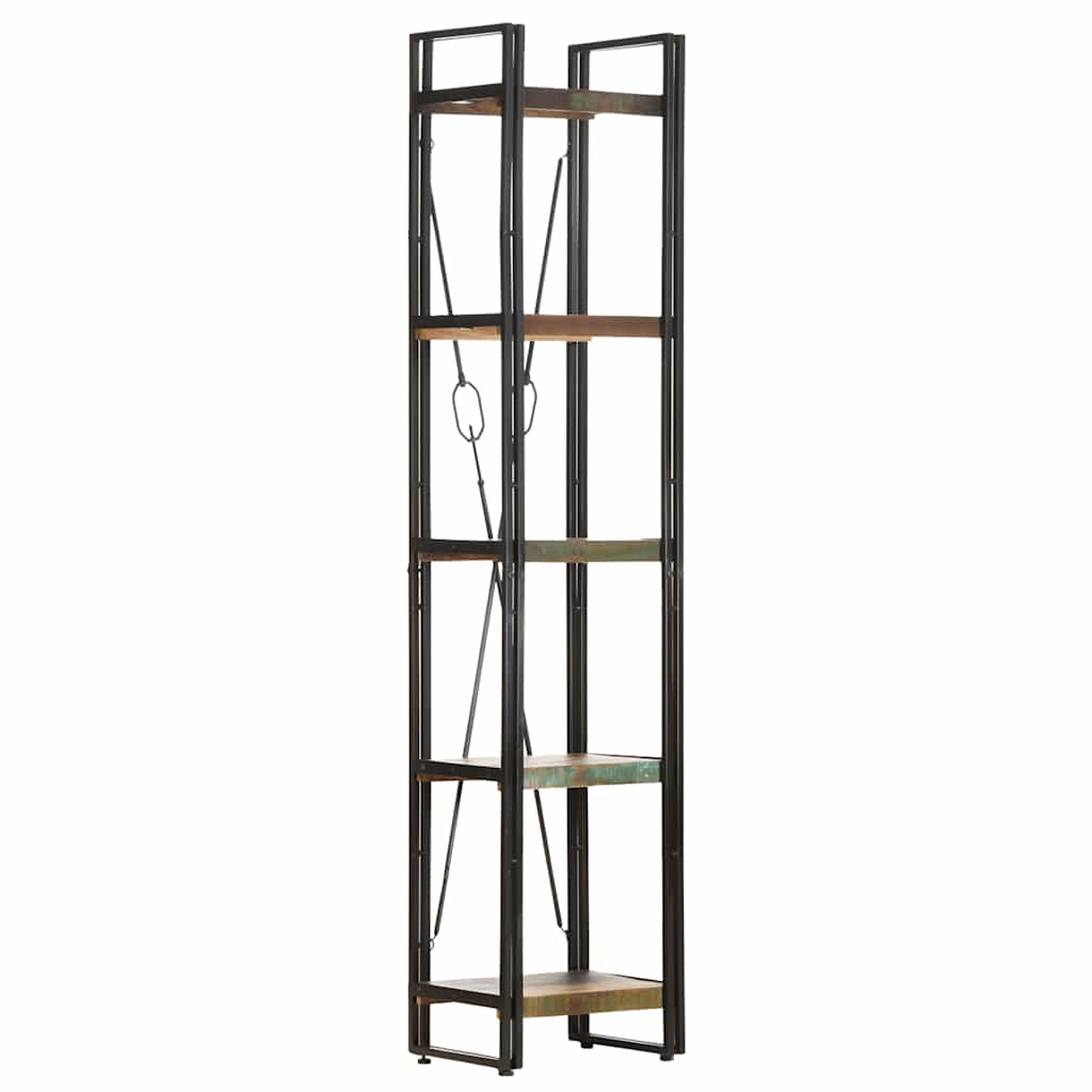 5-Tier Bookcase 40x30x180 cm Solid Reclaimed Wood