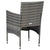 5 Piece Garden Dining Set Grey Poly Rattan and Acacia Wood