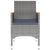 9 Piece Garden Dining Set Poly Rattan Grey