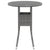 5 Piece Garden Lounge Set Poly Rattan Grey