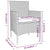 3 Piece Garden Dining Set Poly Rattan Beige