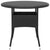 5 Piece Garden Dining Set Poly Rattan Black