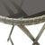 3 Piece Garden Bistro Set Poly Rattan and Glass Grey
