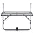 Balcony Table Black 60x40 cm Steel