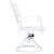Swivel Garden Chairs 2 pcs Cast Aluminium White