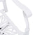 Swivel Garden Chairs 2 pcs Cast Aluminium White