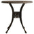 Garden Table Bronze 78x78x72 cm Cast Aluminium