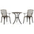 3 Piece Bistro Set Cast Aluminium Bronze