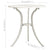 3 Piece Bistro Set Cast Aluminium White