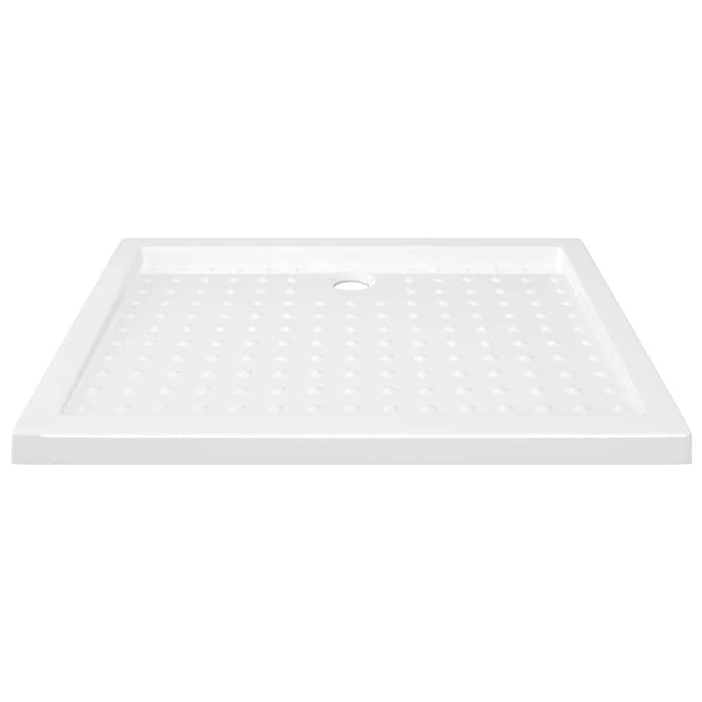 Shower Base Tray with Dots White 90x70x4 cm ABS