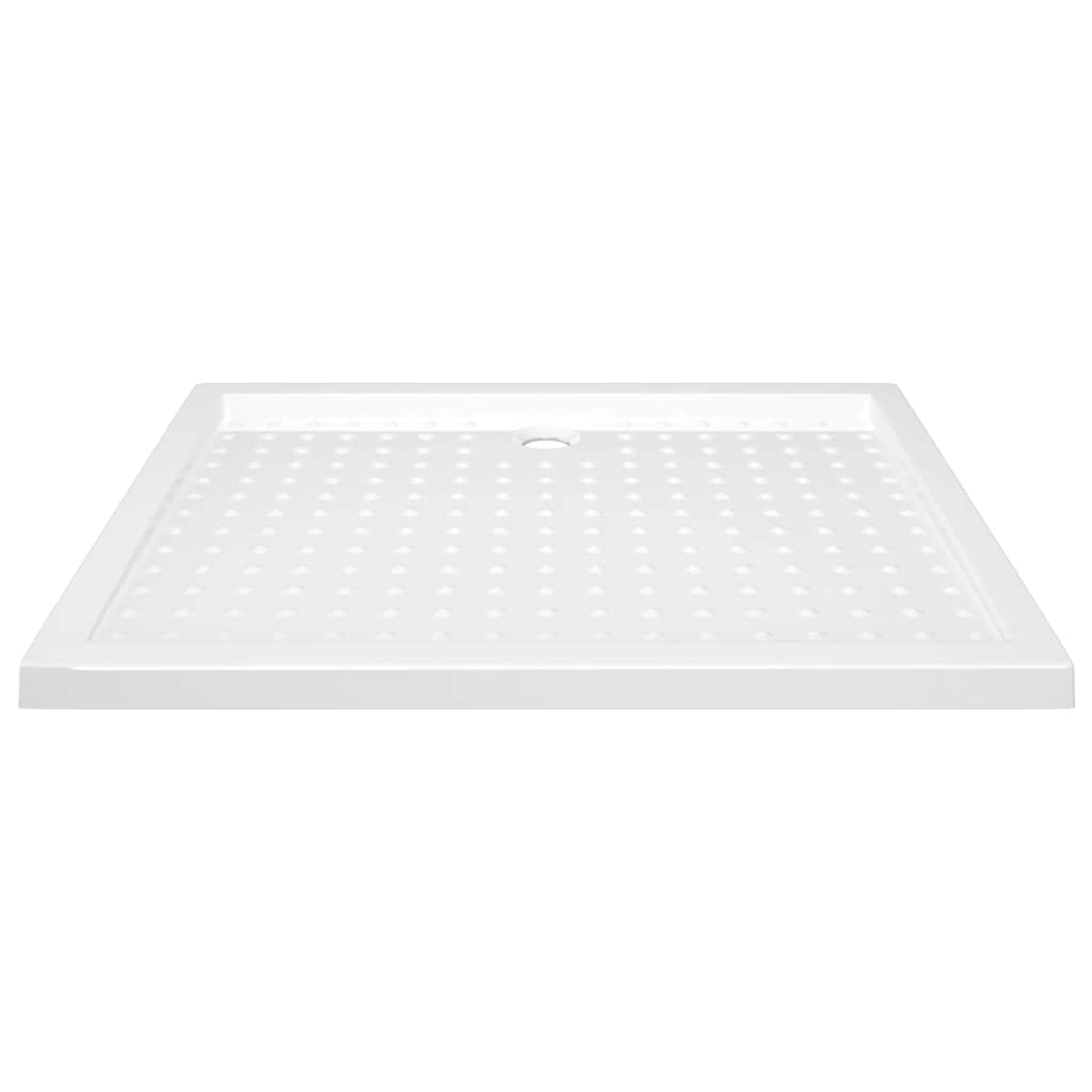 Shower Base Tray with Dots White 80x100x4 cm ABS