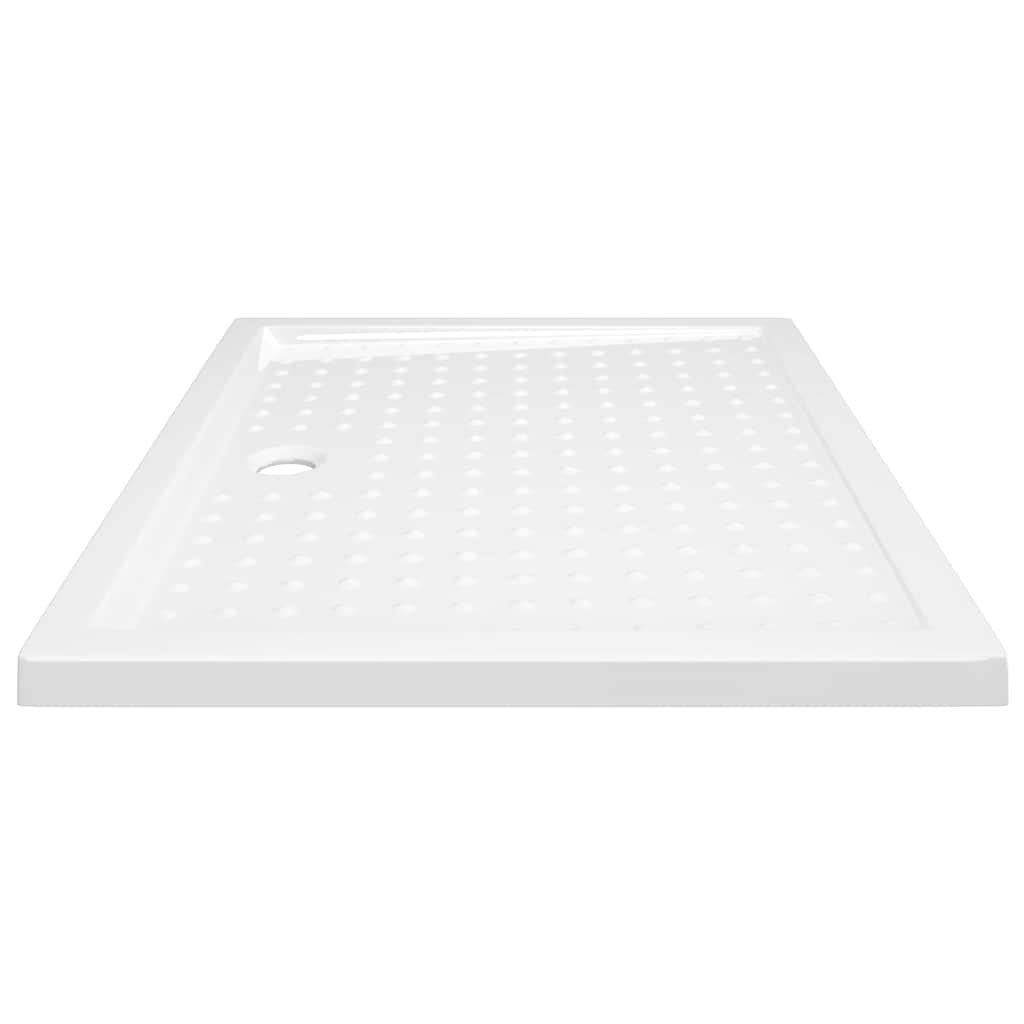 Shower Base Tray with Dots White 80x100x4 cm ABS