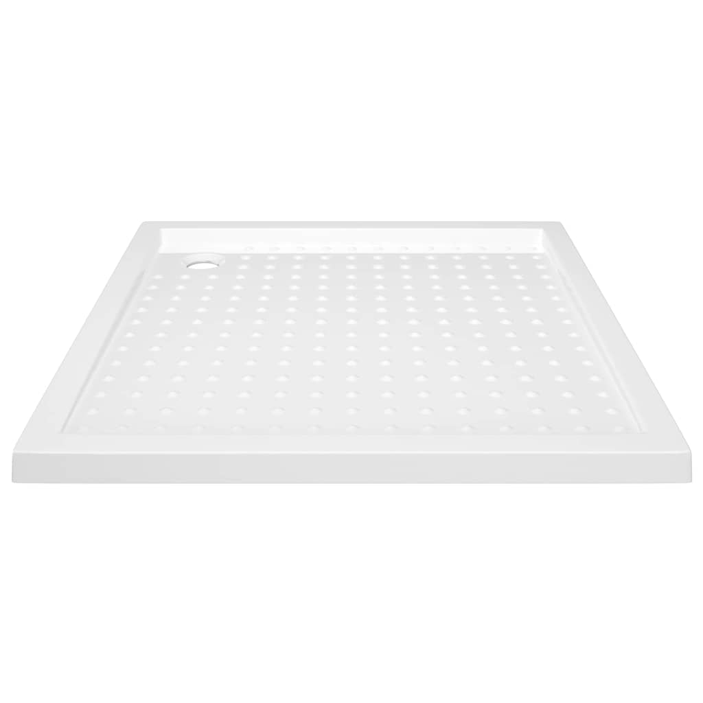 Shower Base Tray with Dots White 90x90x4 cm ABS