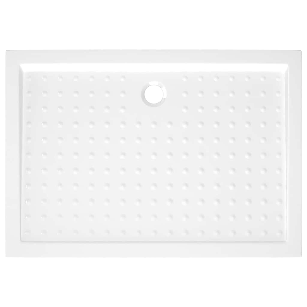 Shower Base Tray with Dots White 70x100x4 cm ABS