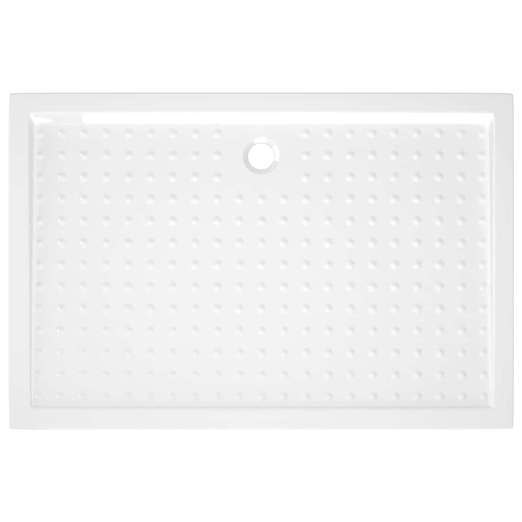 Shower Base Tray with Dots White 80x120x4 cm ABS