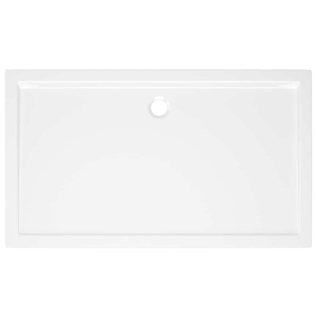 Rectangular ABS Shower Base Tray White 70x120 cm