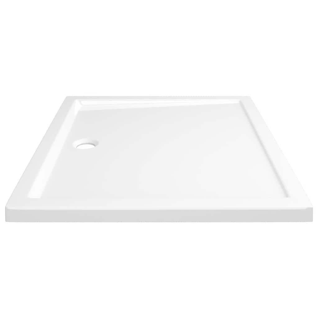 Rectangular ABS Shower Base Tray White 80x90 cm