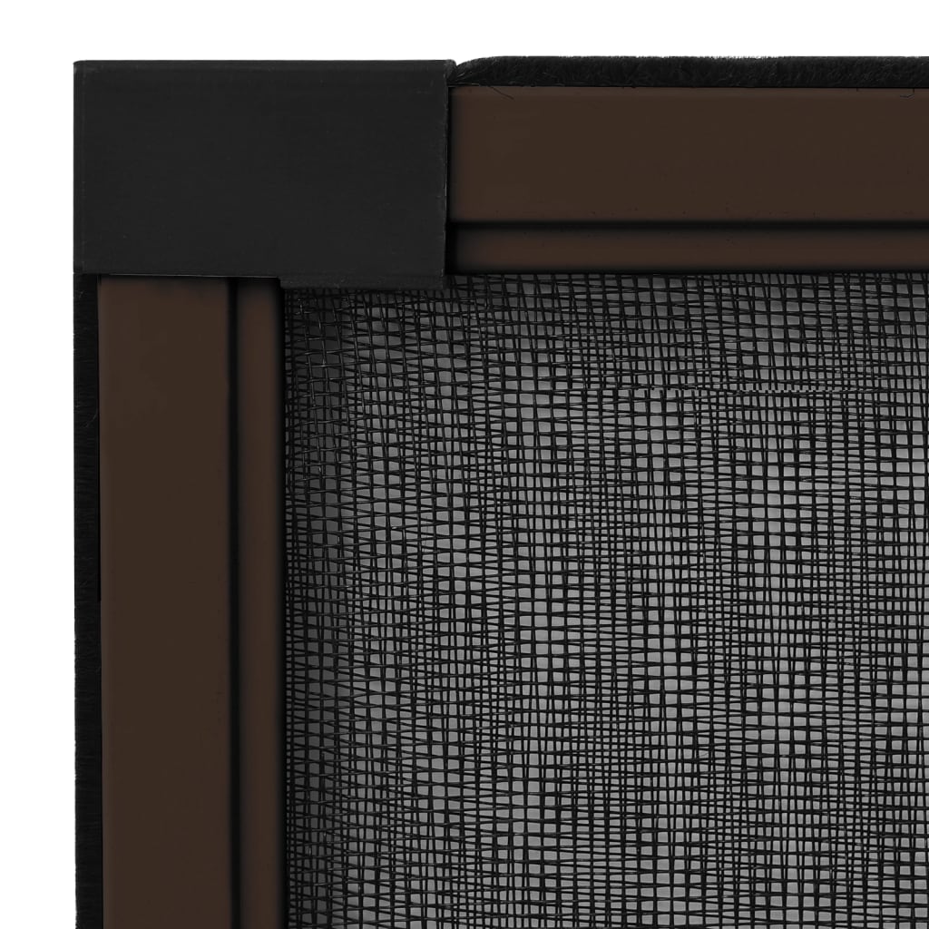 Extendable Insect Screen for Windows Brown (75-143)x50 cm