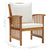 5 Piece Garden Lounge Set with Cushions Solid Acacia Wood (310255+2x310257)
