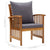 5 Piece Garden Lounge Set with Cushions Solid Acacia Wood (310258+310261+310264)