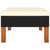 Footstool Poly Rattan and Solid Eucalyptus Wood