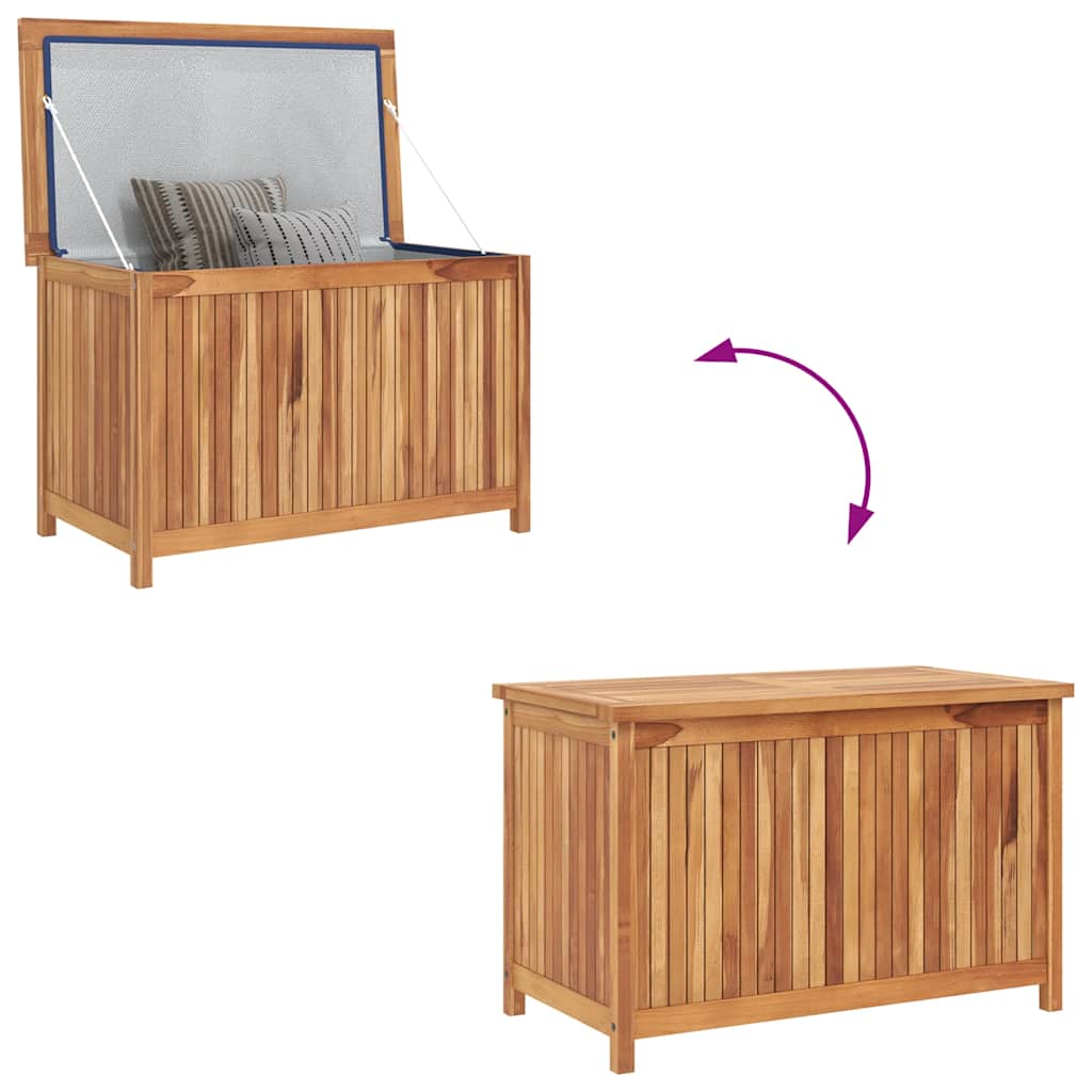 Garden Storage Box 90x50x58 cm Solid Teak Wood