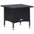 3 Piece Garden Lounge Set with Cushions Poly Rattan Black