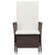 3 Piece Garden Lounge Set with Cushions Poly Rattan Brown
