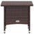3 Piece Garden Lounge Set with Cushions Poly Rattan Brown