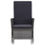 3 Piece Garden Lounge Set with Cushions Poly Rattan Grey