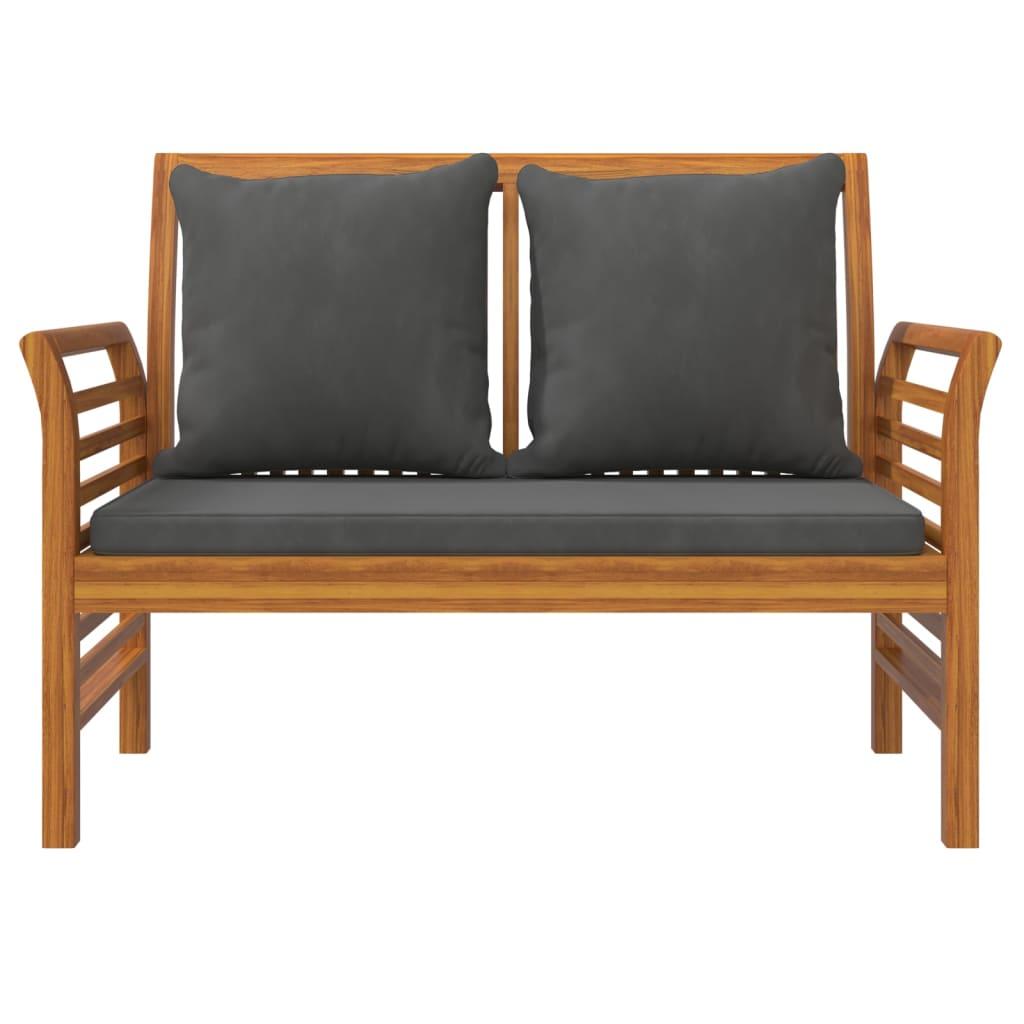 4 Piece Garden Lounge Set with Cushions Solid Wood Acacia